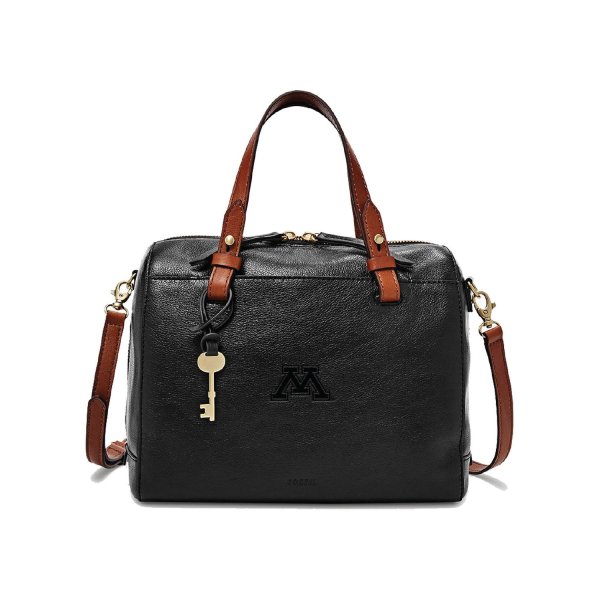 University of Minnesota Fossil Rachel Satchel - Black