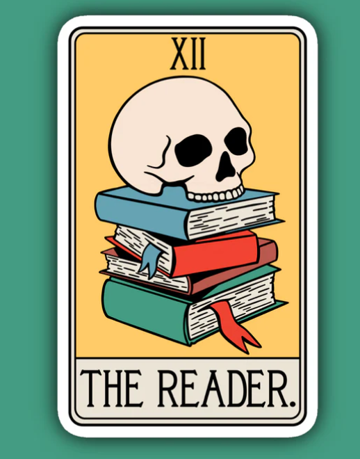 The Tbr Tarot Card Sticker