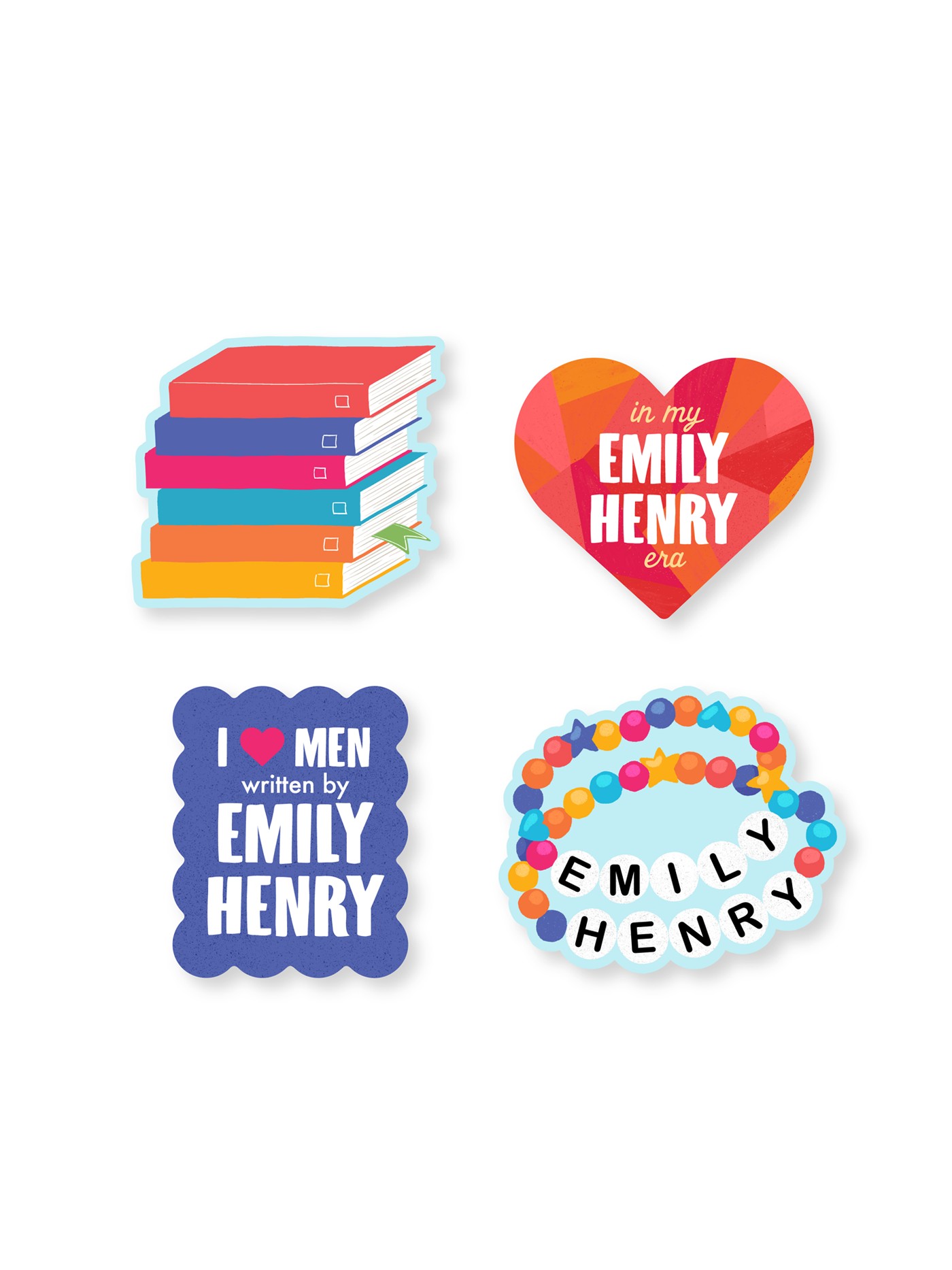 Emily Henry Stickers ( Set Of 4 )