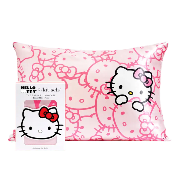 Hello Kitty Satin Pillow Case  - Pink