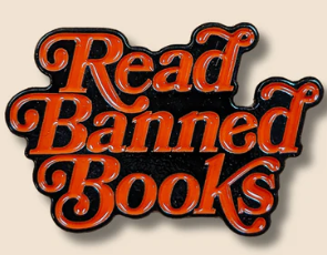 Enamel Pin Read Banned Books