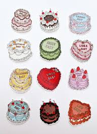 Sticker Zodiac Cakes
