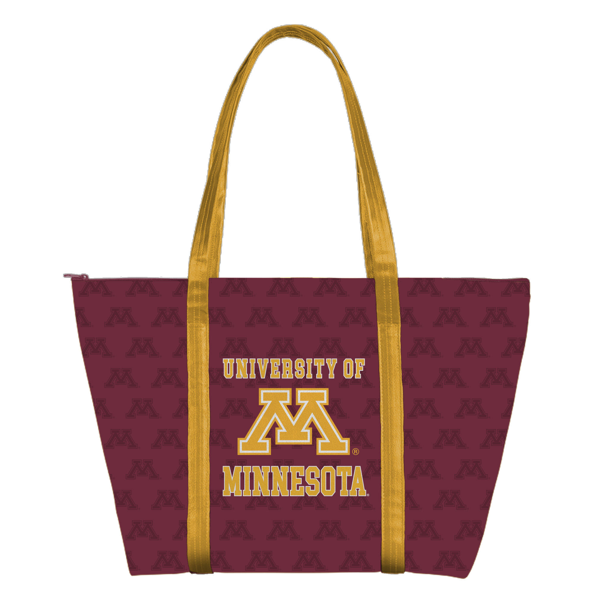 University of Minnesota Vegan Leather Weekender Bag  - Maroon