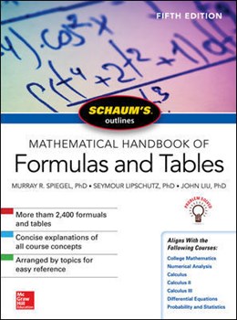 Mathematical Handbook Of Formulas And Tables