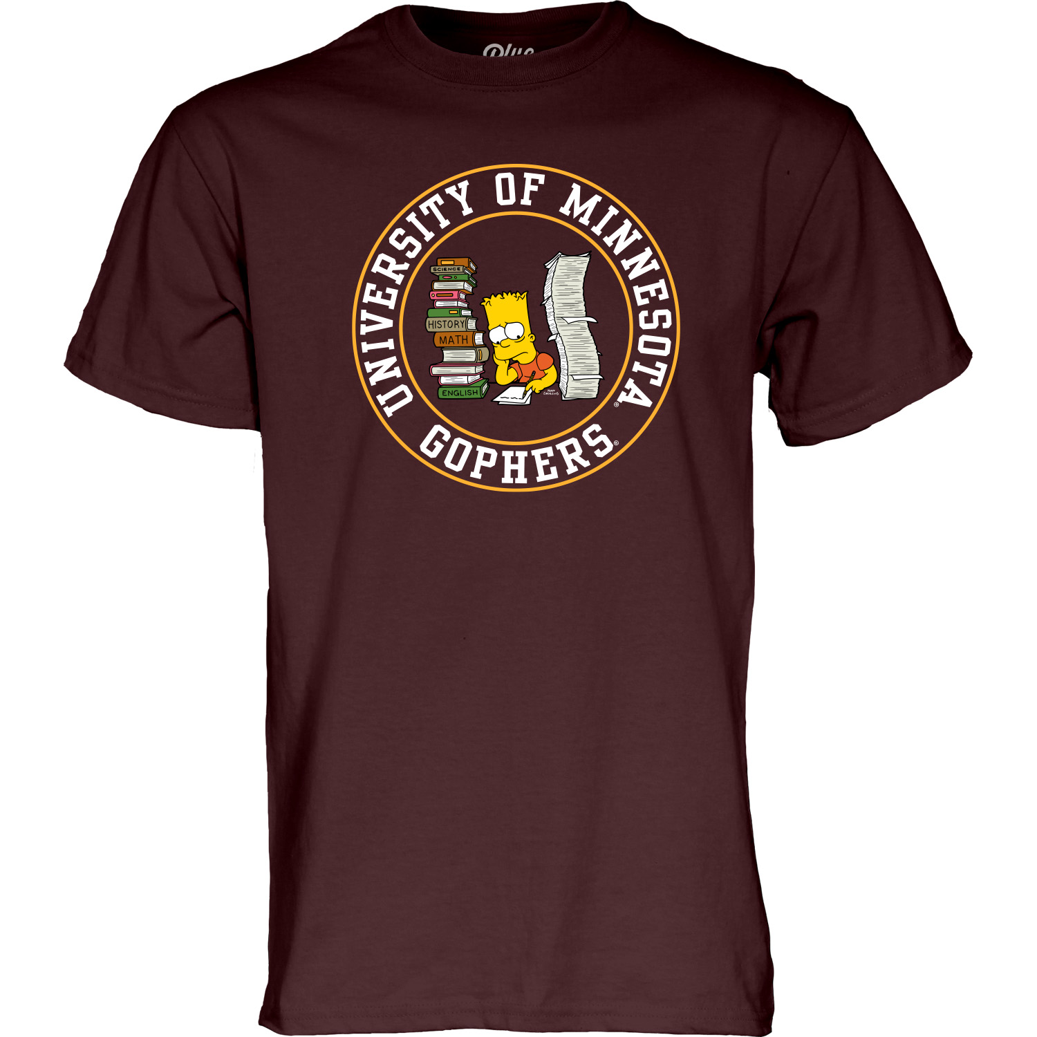 Blue 84 University of Minnesota Bart Simpson T-Shirt | U of M 