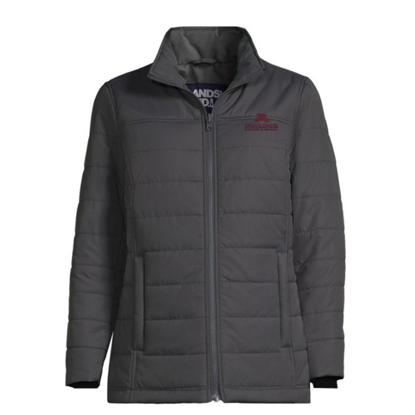 Lands' End Medical School Women's Insulated Jacket - S, Gray