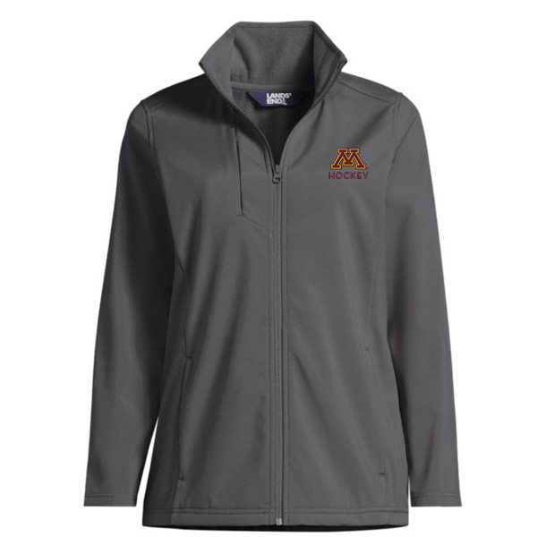 Lands' End M Hockey Women's Soft Shell Jacket - S, Gray
