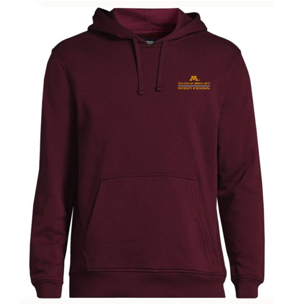Lands' End College of Liberal Arts Unisex Hoodie - XS, Maroon
