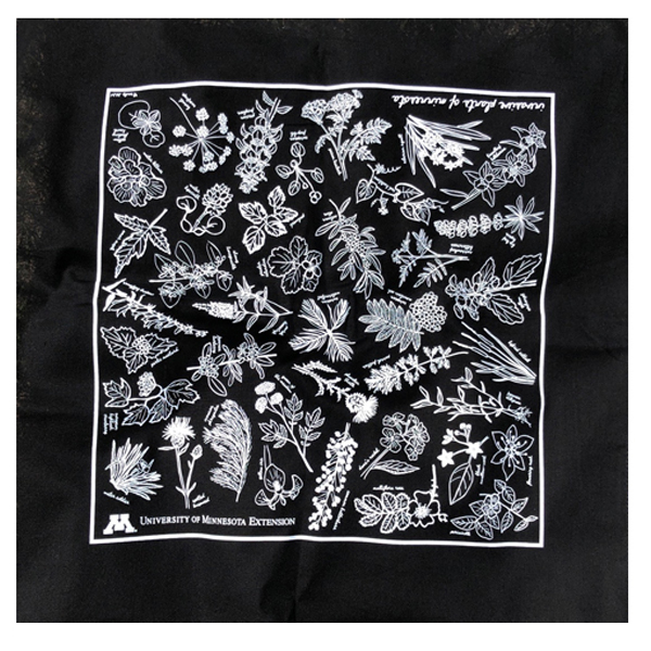 University of Minnesota Master Naturalist Bandana - Black