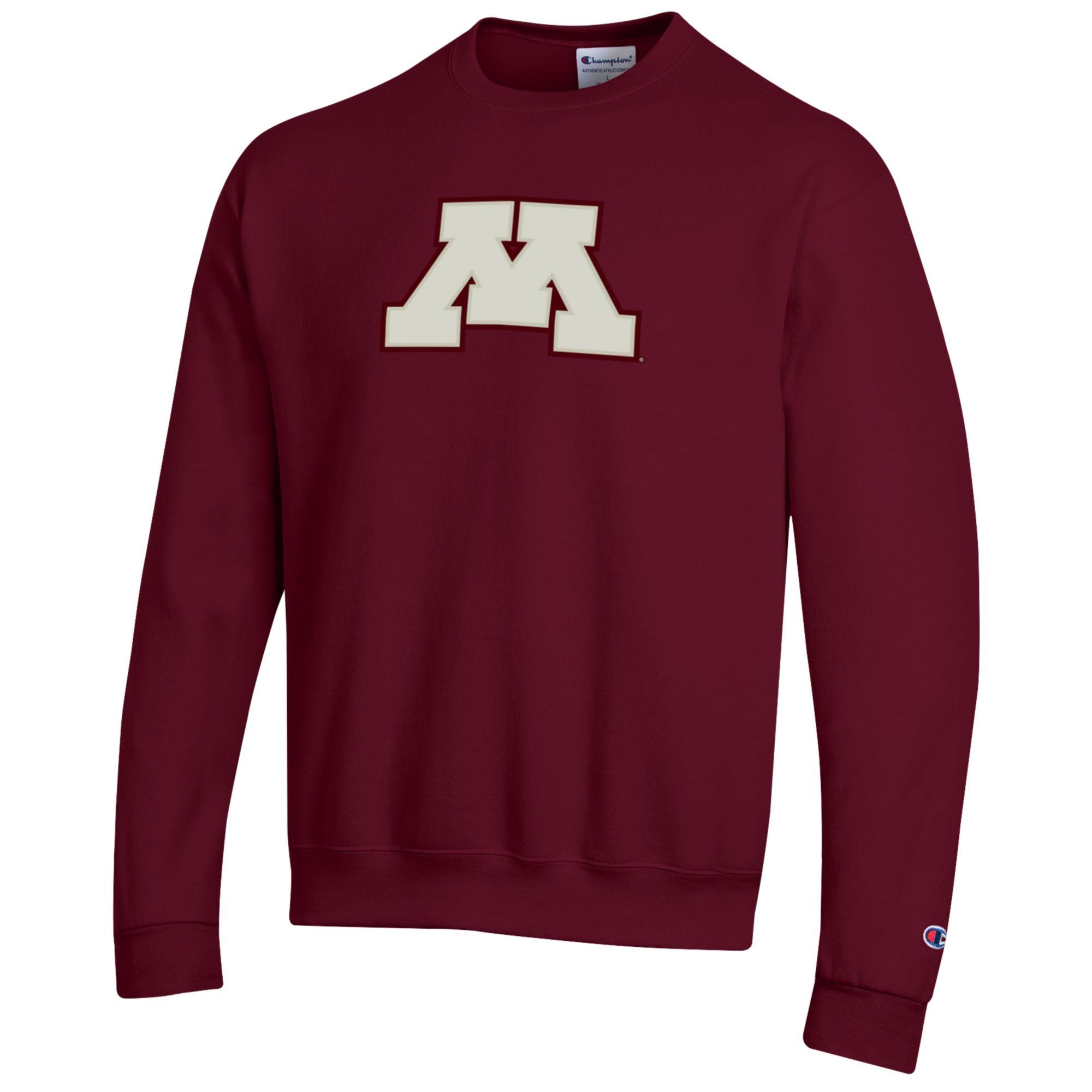 University Minnesota スウェット Champion University of Minnesota Sherpa M Patch Crew Neck