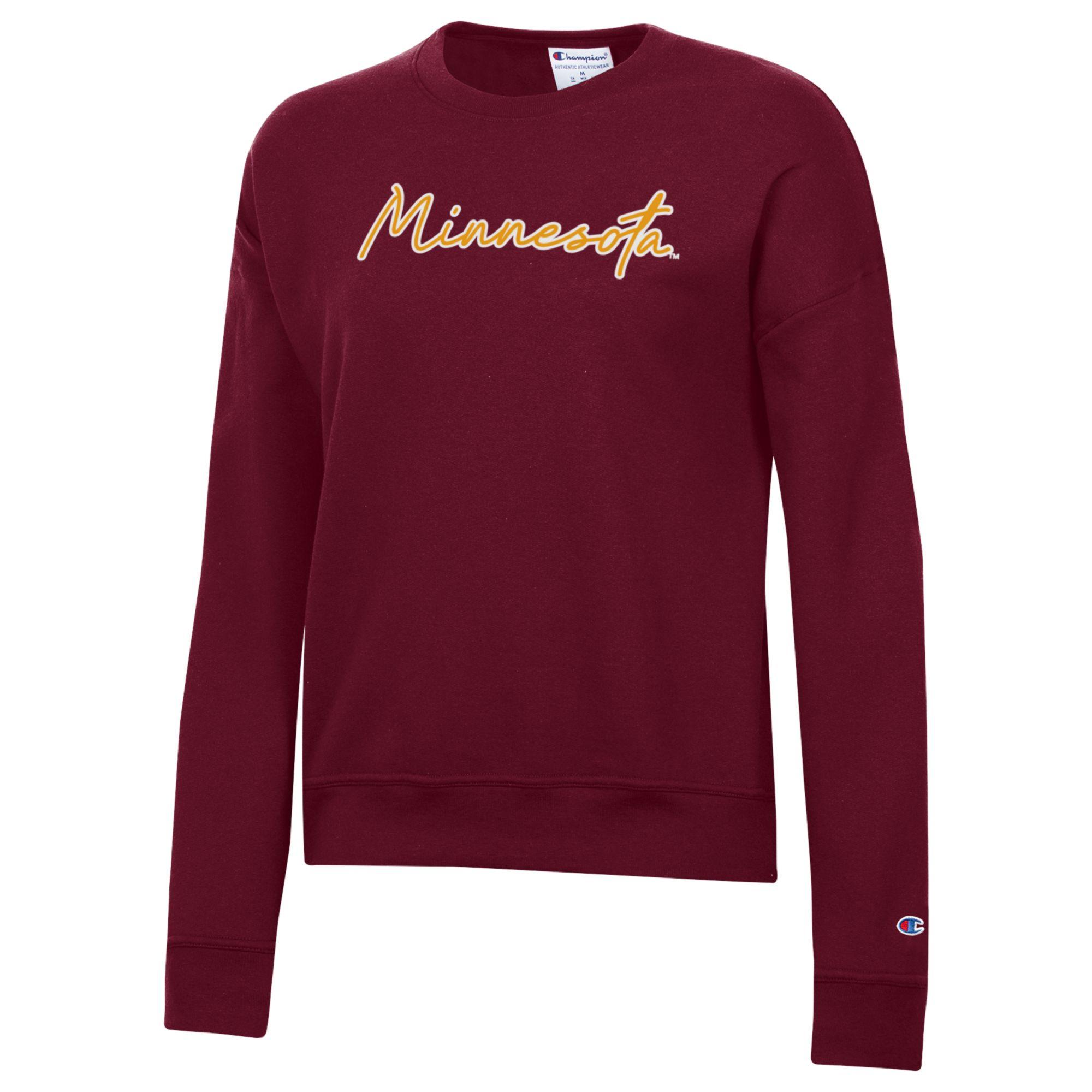 University Minnesota スウェット Champion University of Minnesota Women's Crew Neck