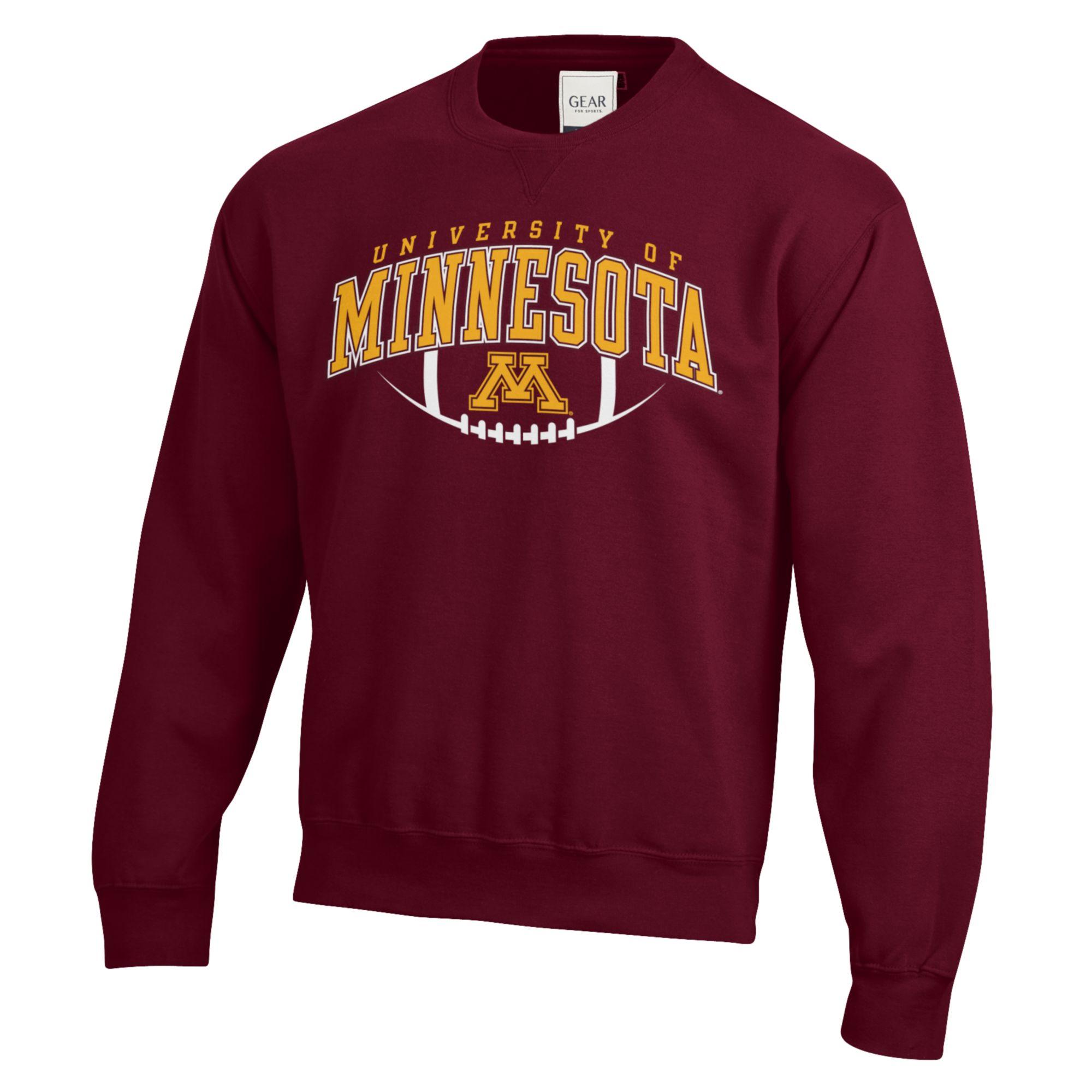 Gear for Sports University of Minnesota Football Crew Neck Sweatshirt  - S, Maroon