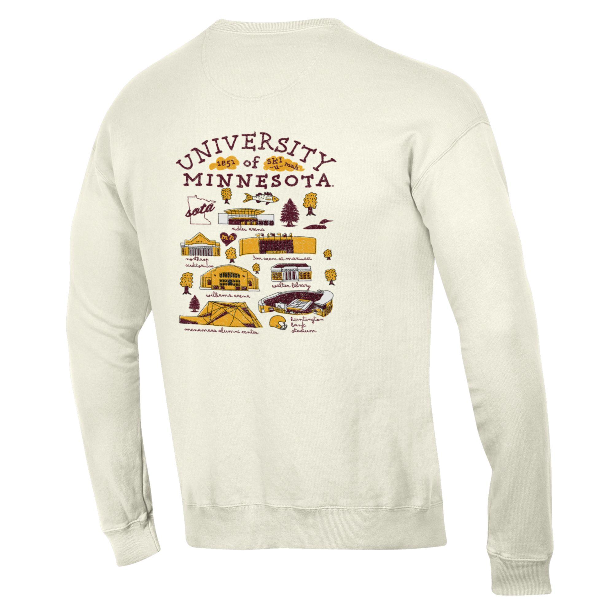 Comfort Wash University of Minnesota Julia Gash Crewneck Sweatshirt  - S, Butter / Cream