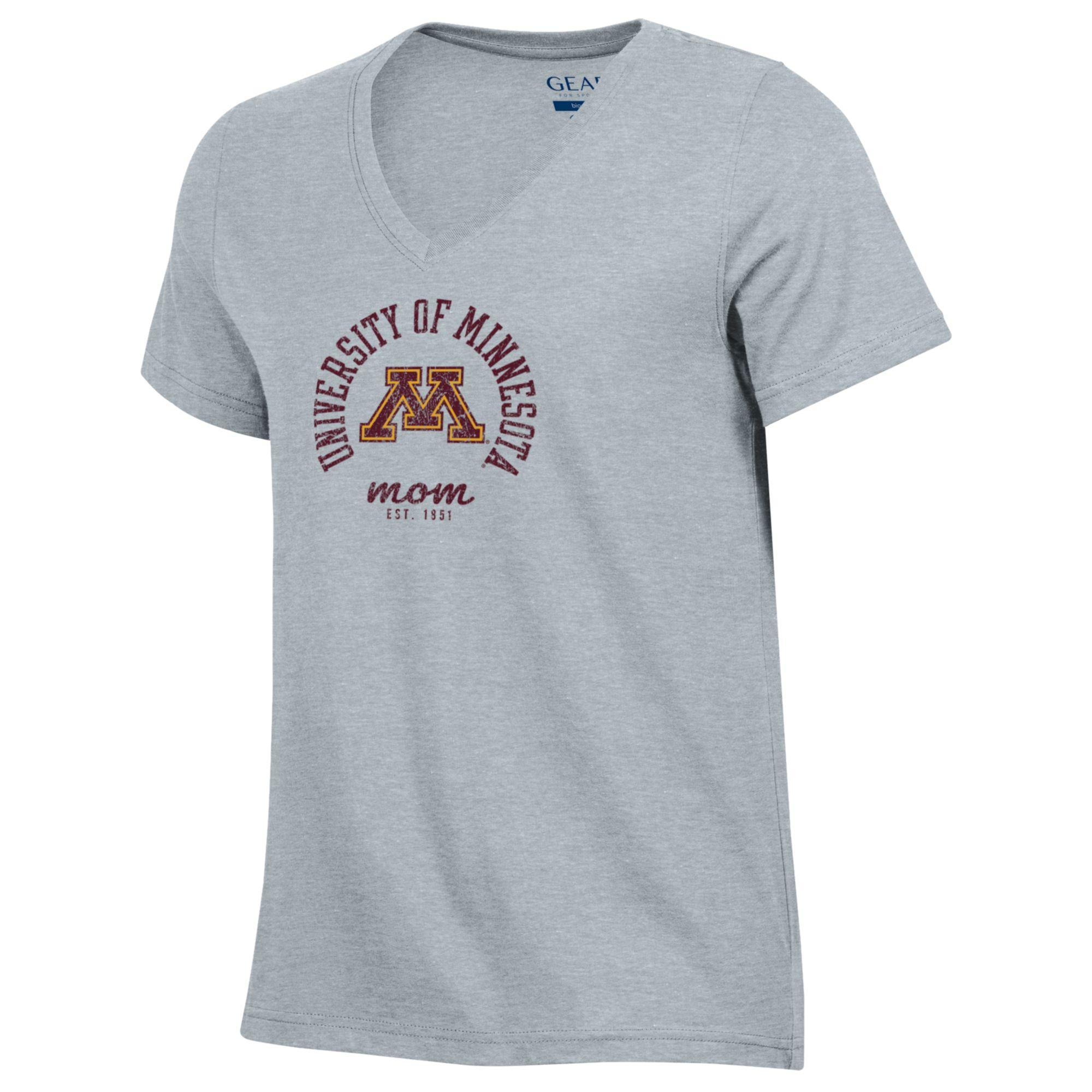Gear for Sports University of Minnesota Mom T-Shirt - S, Gray