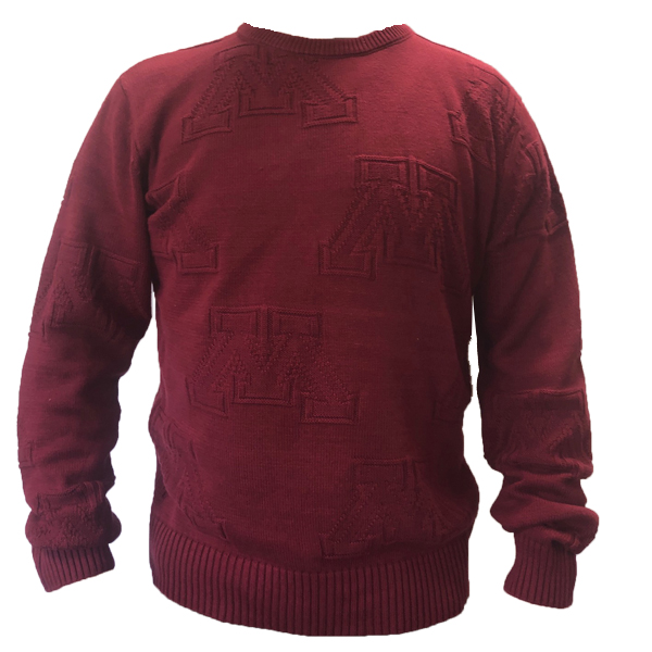 Brüzer University of Minnesota M Knit Sweater  - S, Maroon