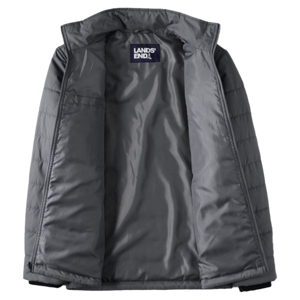 Lands' End Minnesota Carlson Men's Insulated Jacket  - S, Gray