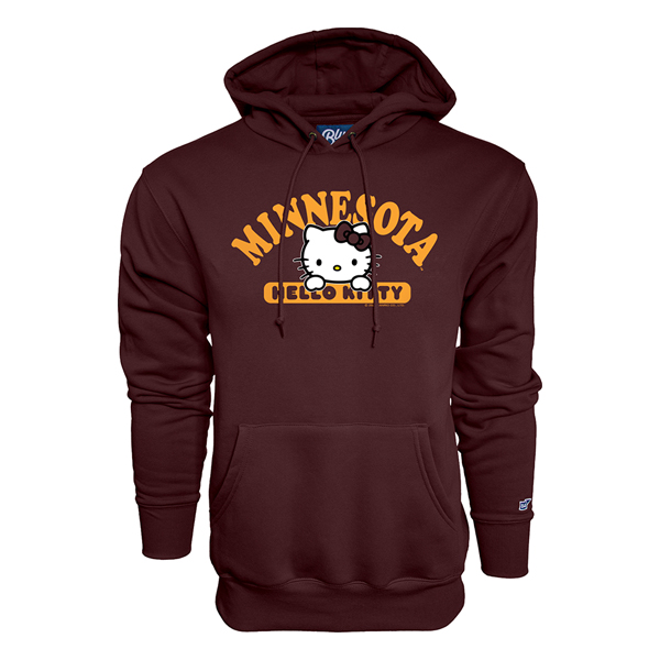 Blue 84 University of Minnesota Hello Kitty Hoodie  - XS, Maroon