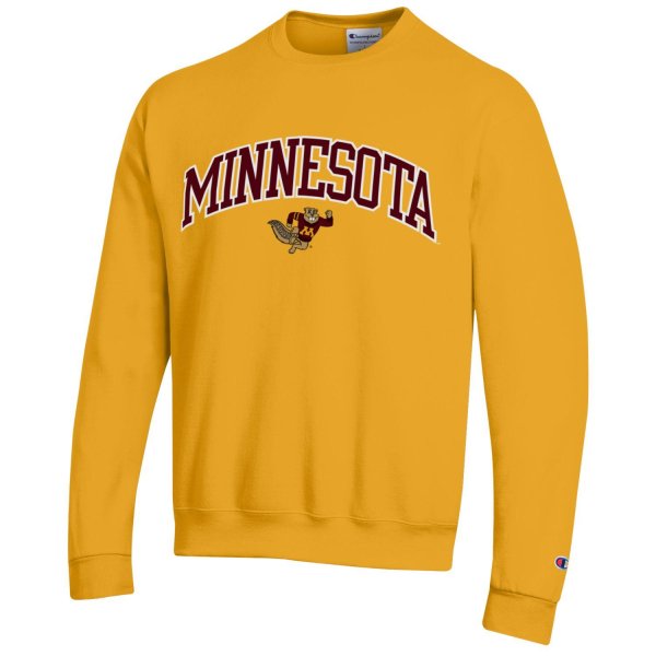 Champion University of Minnesota Charging Goldy Sweatshirt - S, Gold