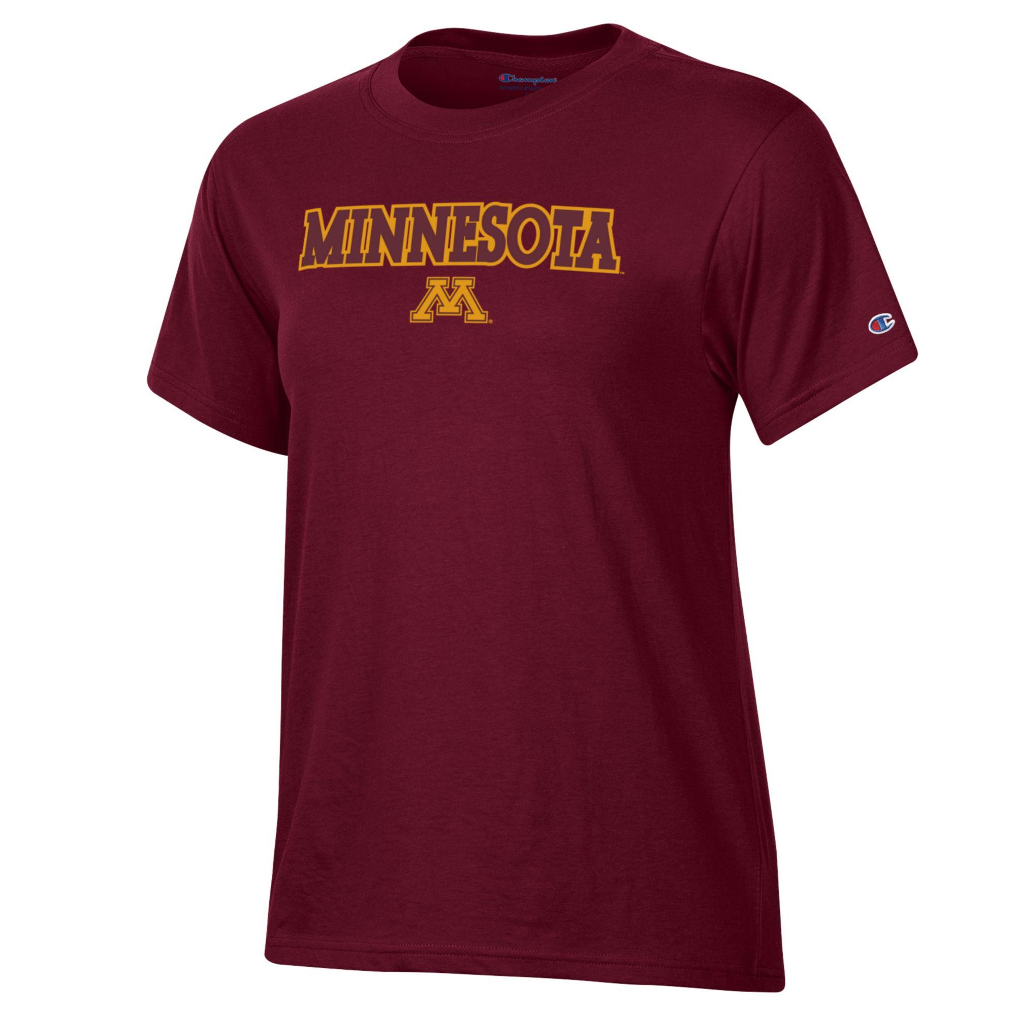 Champion University of Minnesota Women's Stadium Tee - XS, Maroon