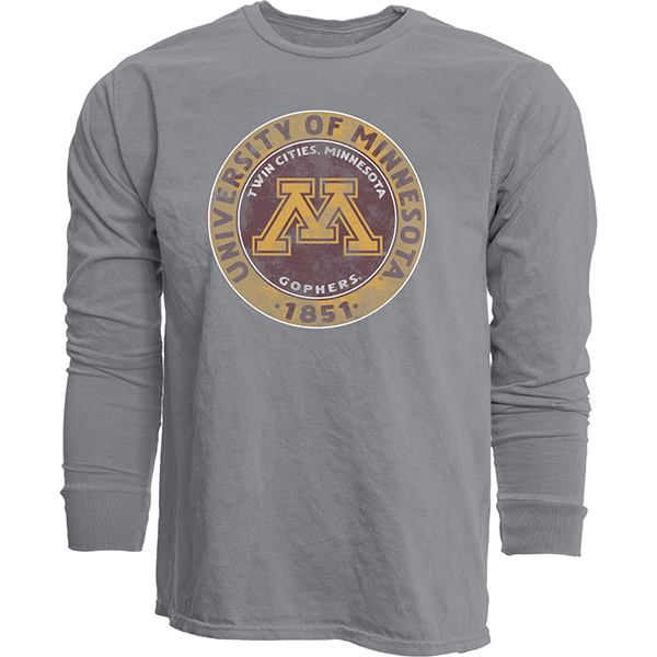 Blue 84 University of Minnesota Long Sleeve Tee - S, Gray