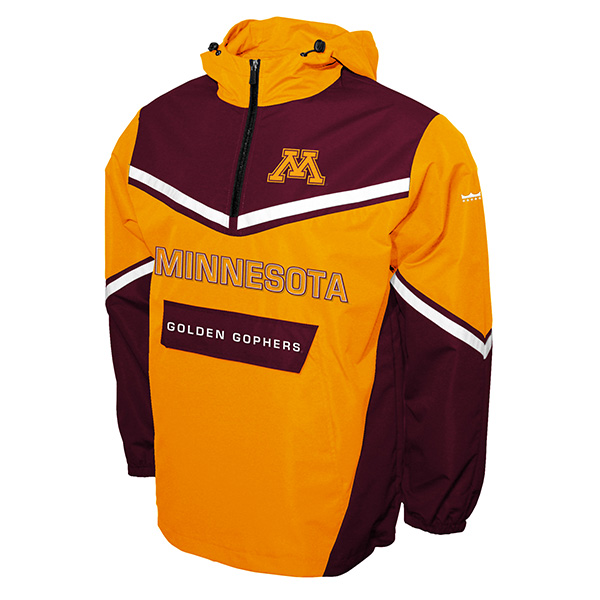 Franchise Club University of Minnesota Quarter Zip Windbreaker - M, Maroon