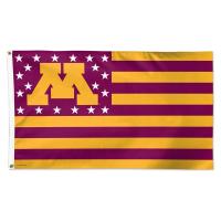 University of Minnesota Stars and Stripes Deluxe Flag - Maroon