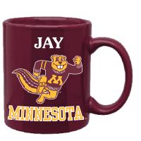 University of Minnesota Jay Charging Goldy Mug - Maroon