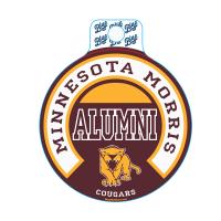Blue 84 University of Minnesota Morris Alumni Sticker - Maroon
