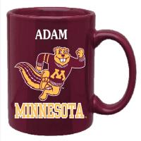 University of Minnesota Adam Charging Goldy Mug - Maroon