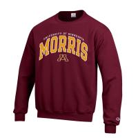 Champion University of Minnesota Morris Twill Crew - XS, Maroon