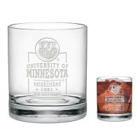 University of Minnesota Old Fashioned Glass - Clear