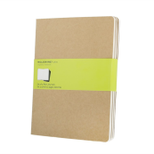 Moleskine Cahier Extra Large Plain Notebook (3 pack)