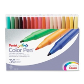 Pentel Arts Color Pen 36 Color Marker Set