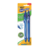 Bic .7mm Blue Gel-ocity Gel Pen 2Pk