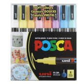 Posca Soft Color Paint Marker Set 8pk
