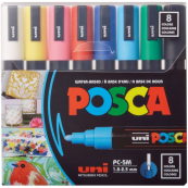 Posca 8-Color Medium Paint Marker Set