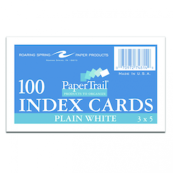 Roaring Spring 3x5 Plain Index Cards 100pk