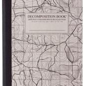 Michael Roger Decomposition Recycled 7.5in x 9.75in Topographical Map Notebook - 7.5x9.5