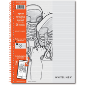 Whitelines Lined Spiral Notebook