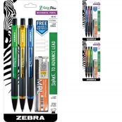Zebra .7mm Asst. Z-Grip Plus Mechanical Pencils 3Pk