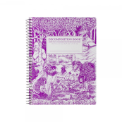 Michael Roger Decomposition Recycled 7.5in x 9.75in Fairy Tale Forest Spiral Notebook - 7.5x9.5