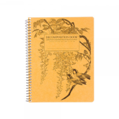 Michael Roger Decomposition Recycled 7.5in x9.75in Leafy Perch Spiral Notebook - 7.5x9.5
