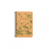 Michael Roger Decomposition Recycled Green Sea Turtles Spiral Notebook - 4x6