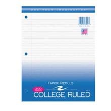 Roaring Spring College Ruled Filler Paper 300 Sheets - 8.5x11, White