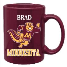 University of Minnesota Brad Charging Goldy Mug - Maroon