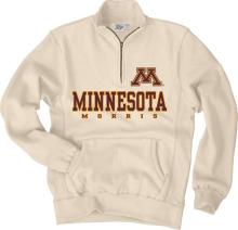 Blue 84 University of Minnesota Morris 1/4 Zip - L, Oatmeal / Khaki / Tan