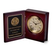 Engravable Book Clock - Brown