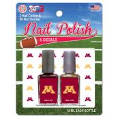 Nail Polish with Shimmer Decals Kit - Maroon