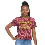ZooZatz Women's Tye Dye T-Shirt - XS, Maroon