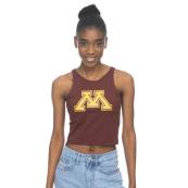 ZooZatz University of Minnesota Cropped Tank Top - XS, Maroon